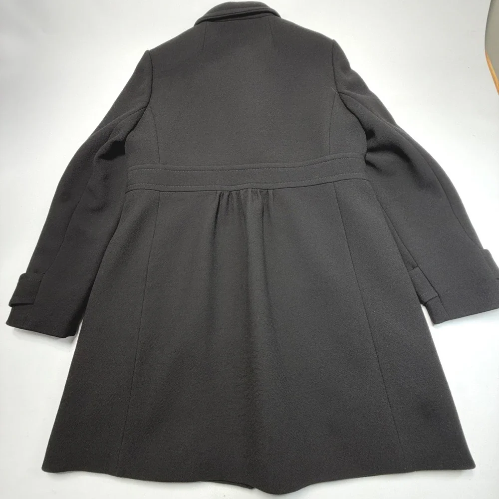 J.Crew Double Cloth Wool Coat Black Princess Peacoat Women 16 Thinsulate - Picture 5 of 10